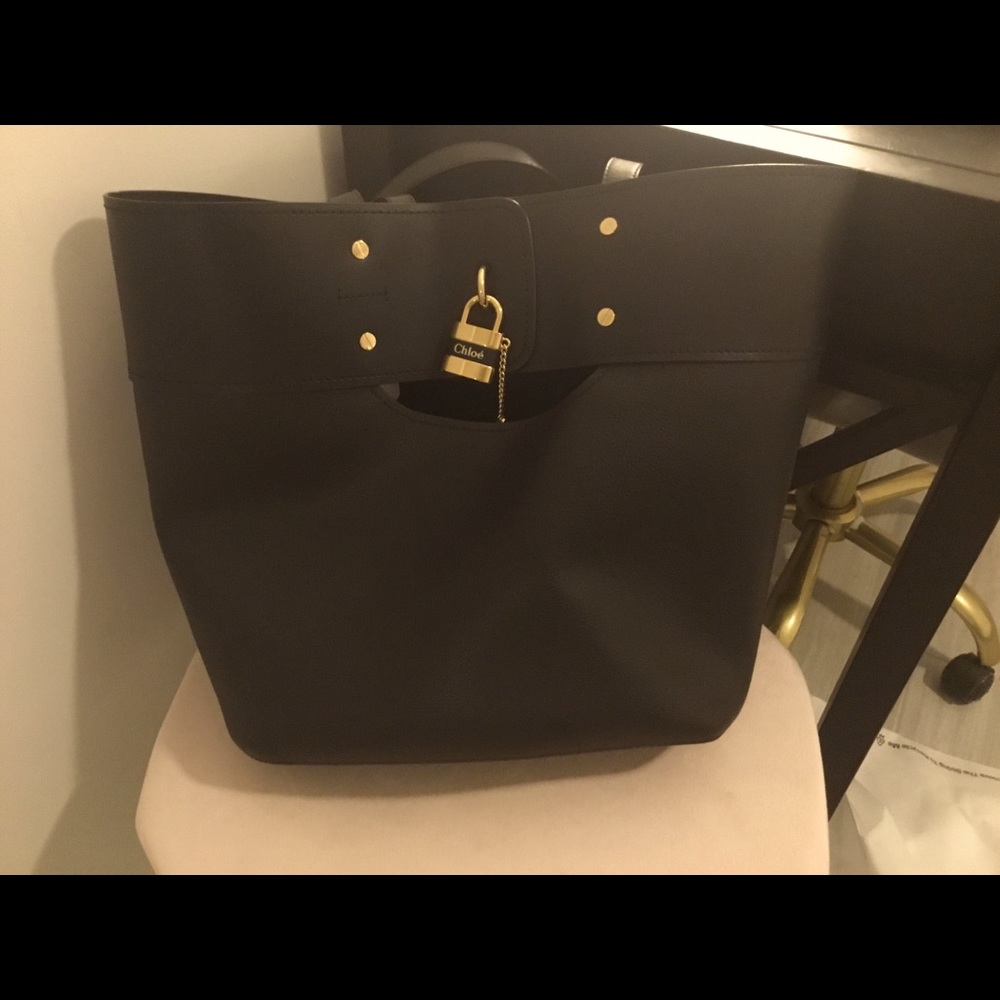 Chloe Aby Tote Bag Purse with Wristlet EUC